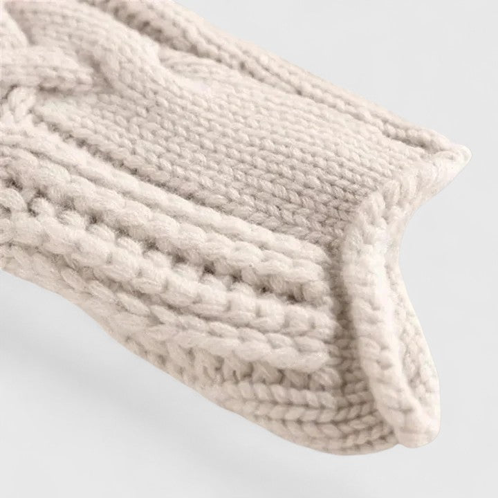 Morwenna - Women's Cable Knit Jumper with Roll Neck - photo 6