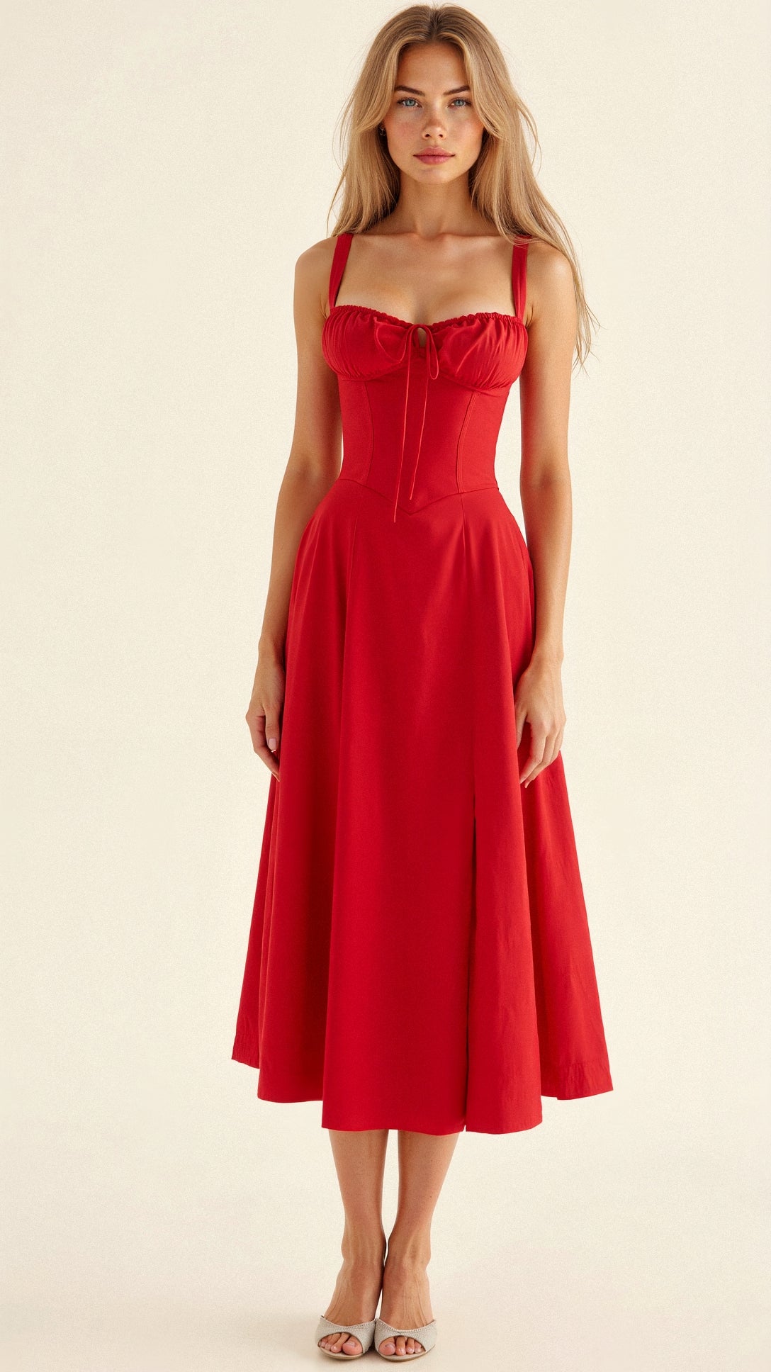 Elegant Waist Dress with Flattering Fit - photo 6