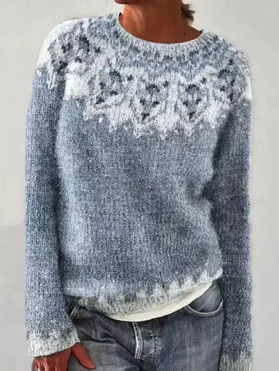 Jamie - Women's retro striped knit boat neck sweater - photo 5