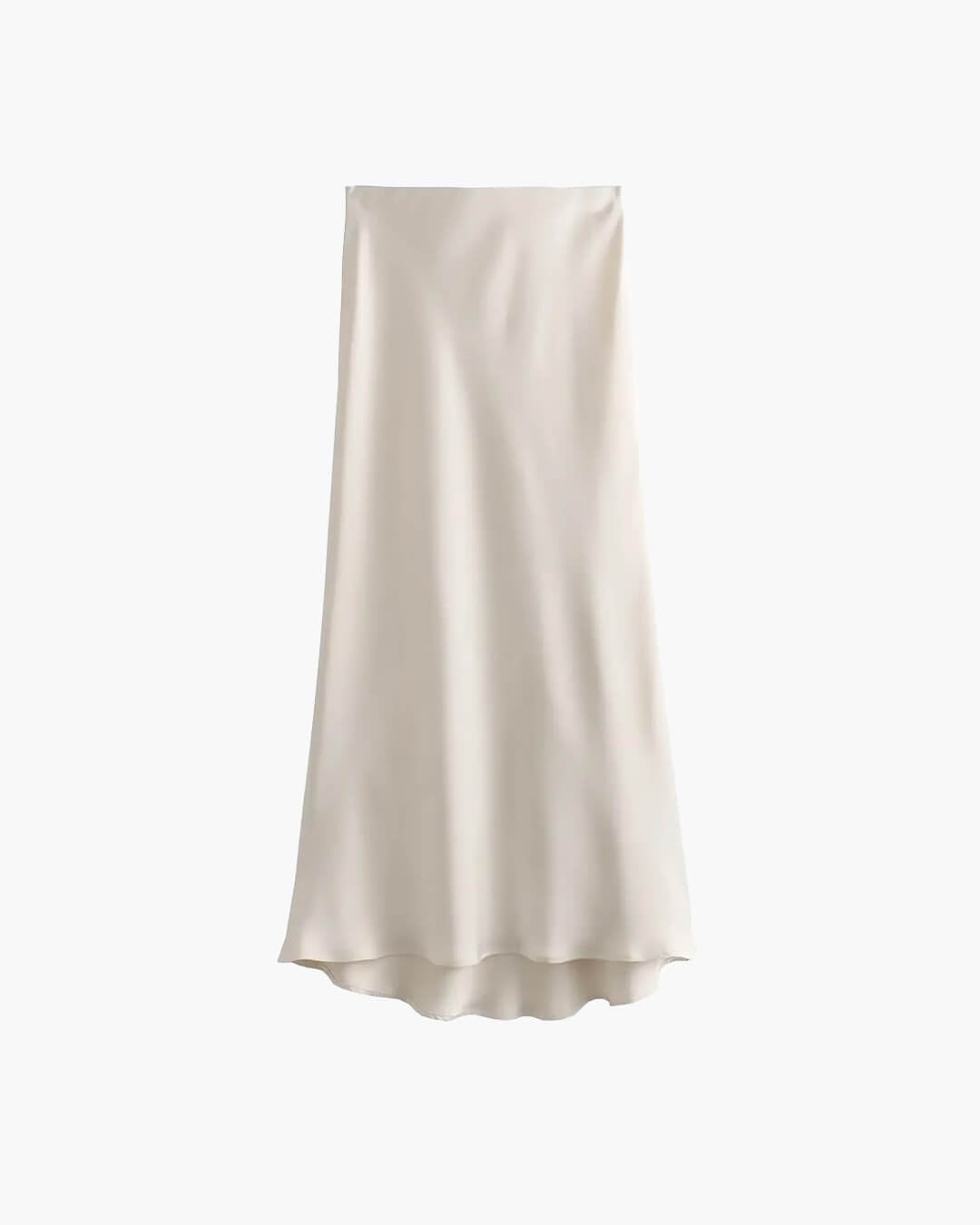 Anais - Women's High Waist Satin Midi Skirt for Office and Evening - photo 2