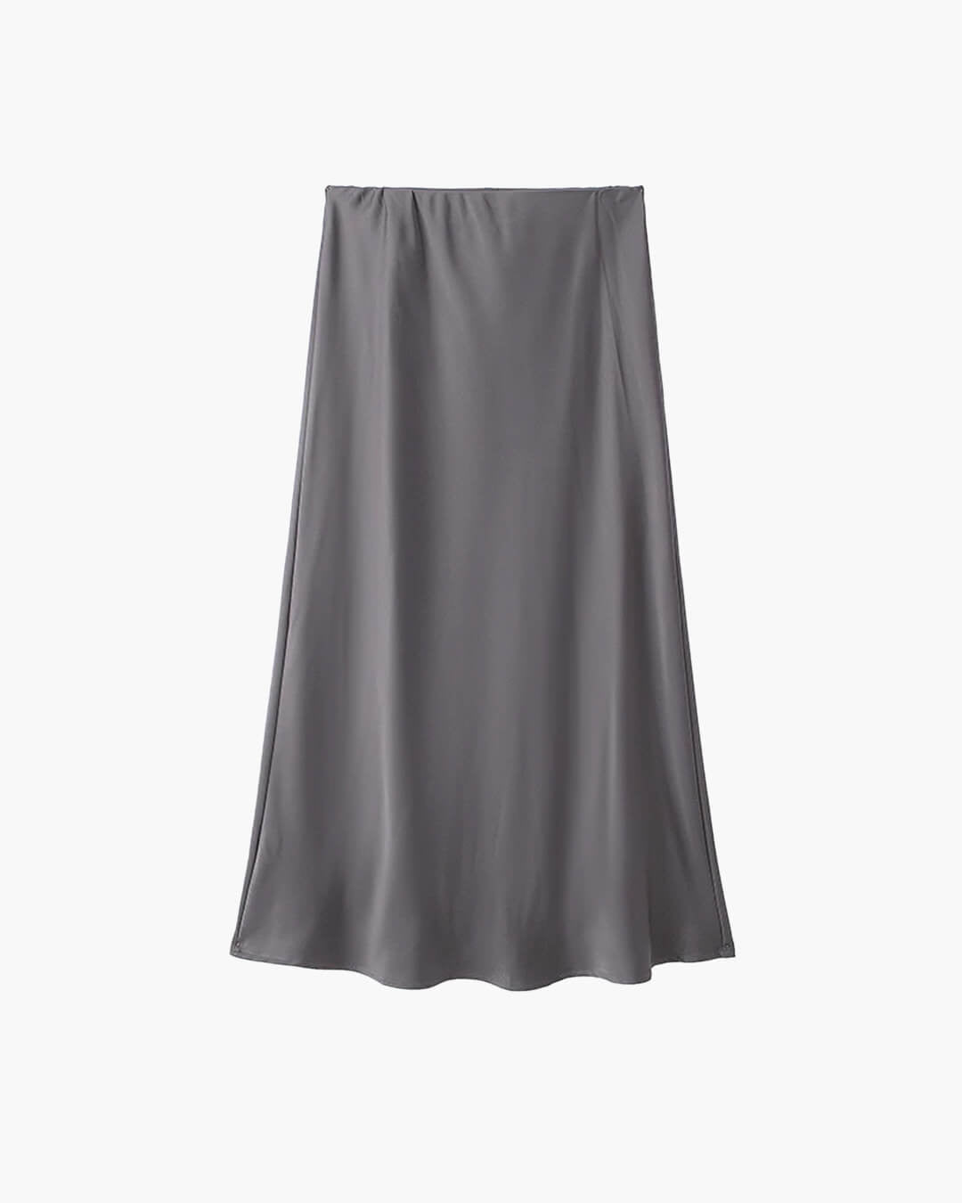 Anais - Women's High Waist Satin Midi Skirt for Office and Evening - photo 6