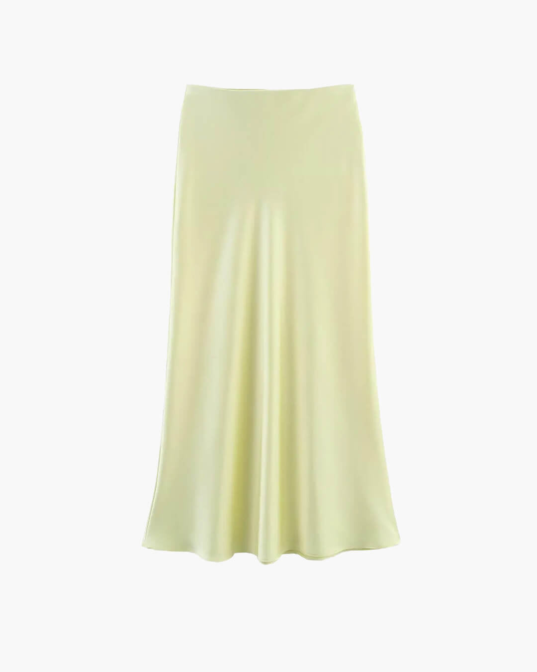 Anais - Women's High Waist Satin Midi Skirt for Office and Evening - photo 10
