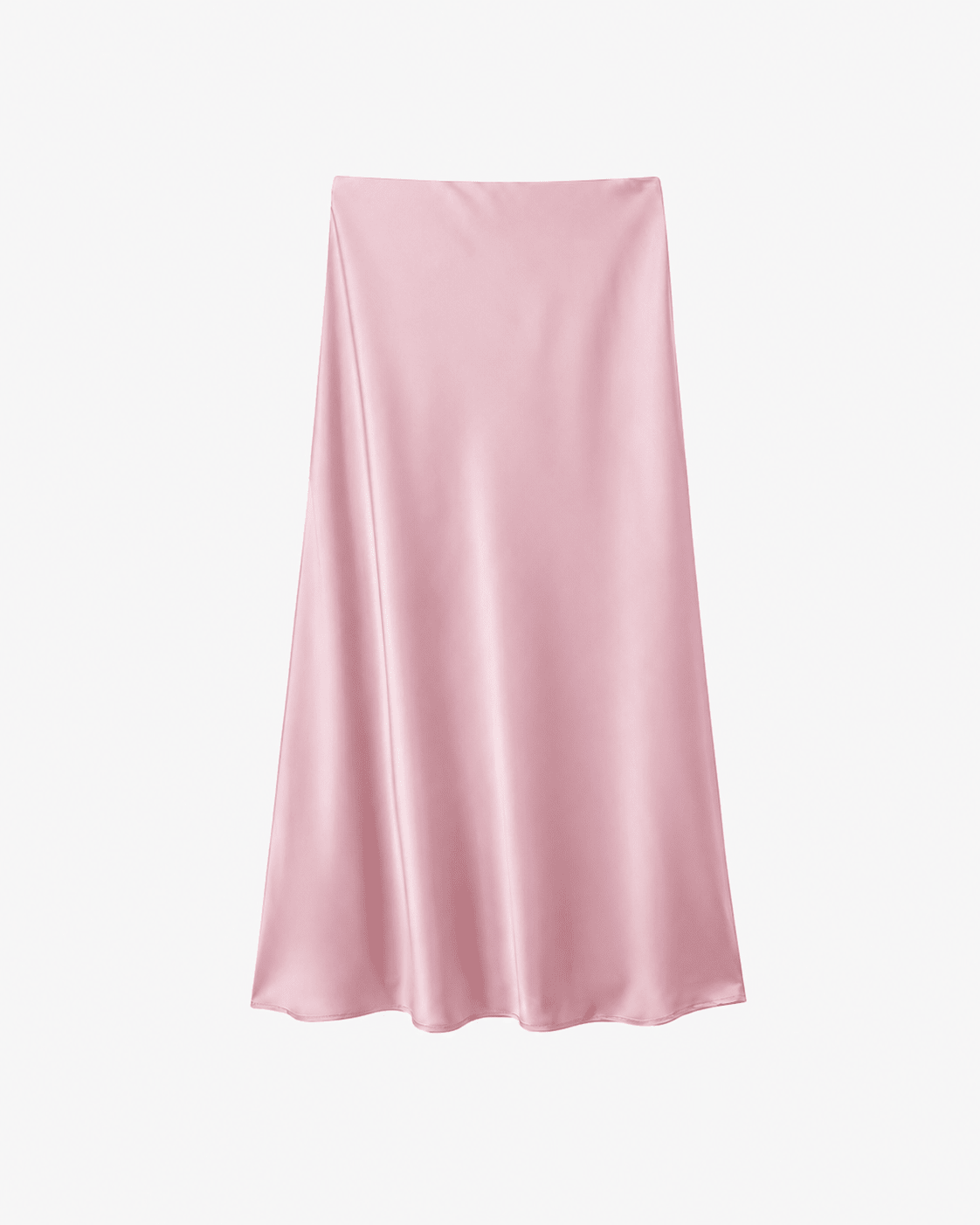 Anais - Women's High Waist Satin Midi Skirt for Office and Evening - photo 12