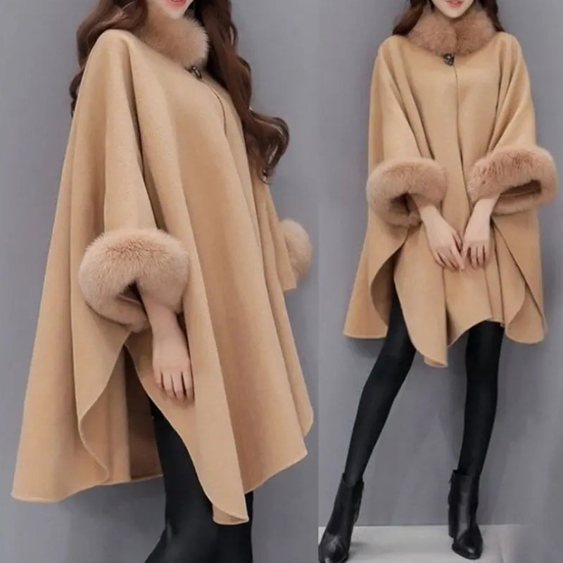 Ulrica - Women's Relaxed Coat with Roll Neck - photo 3