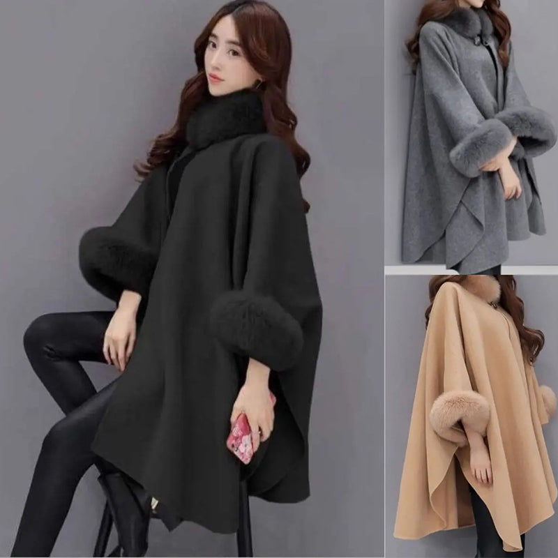 Ulrica - Women's Relaxed Coat with Roll Neck - photo 4