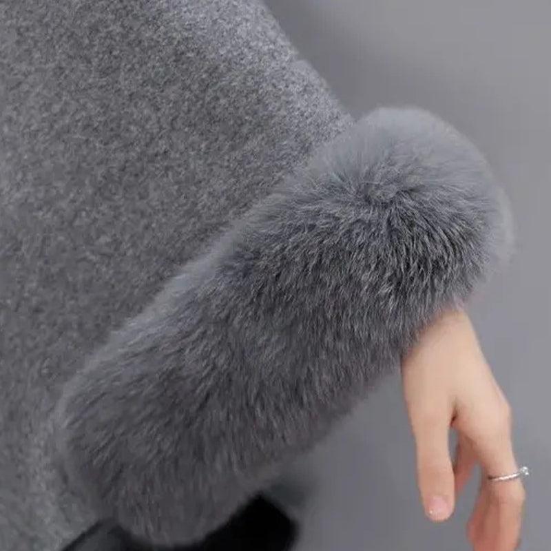 Ulrica - Women's Relaxed Coat with Roll Neck - photo 6