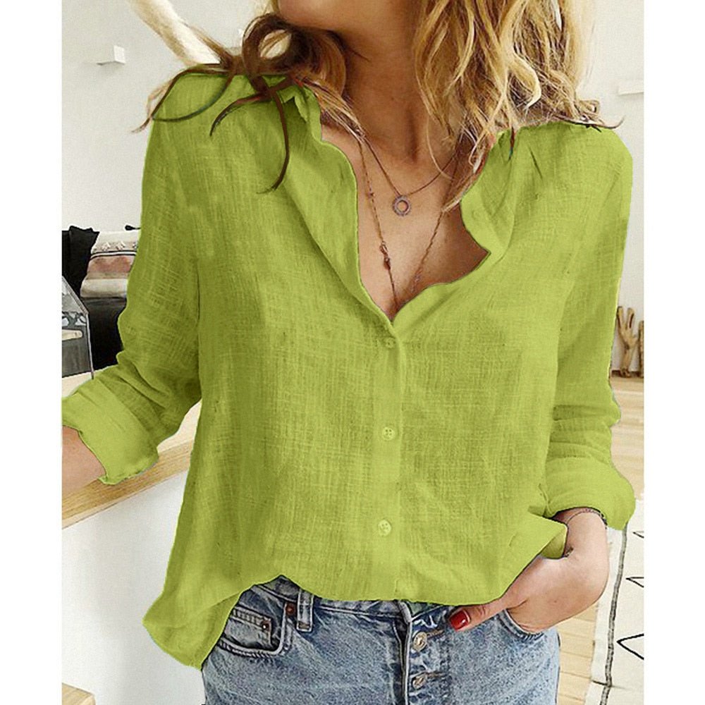 Elegant Linen Women's Blouse - Stylish & Comfortable - photo 11