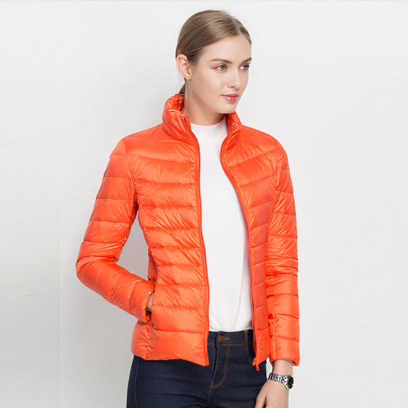 William - Women's Puffer Jacket with Stand Collar - photo 3