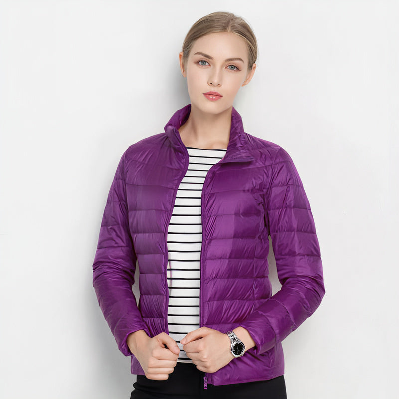 William - Women's Puffer Jacket with Stand Collar - photo 4