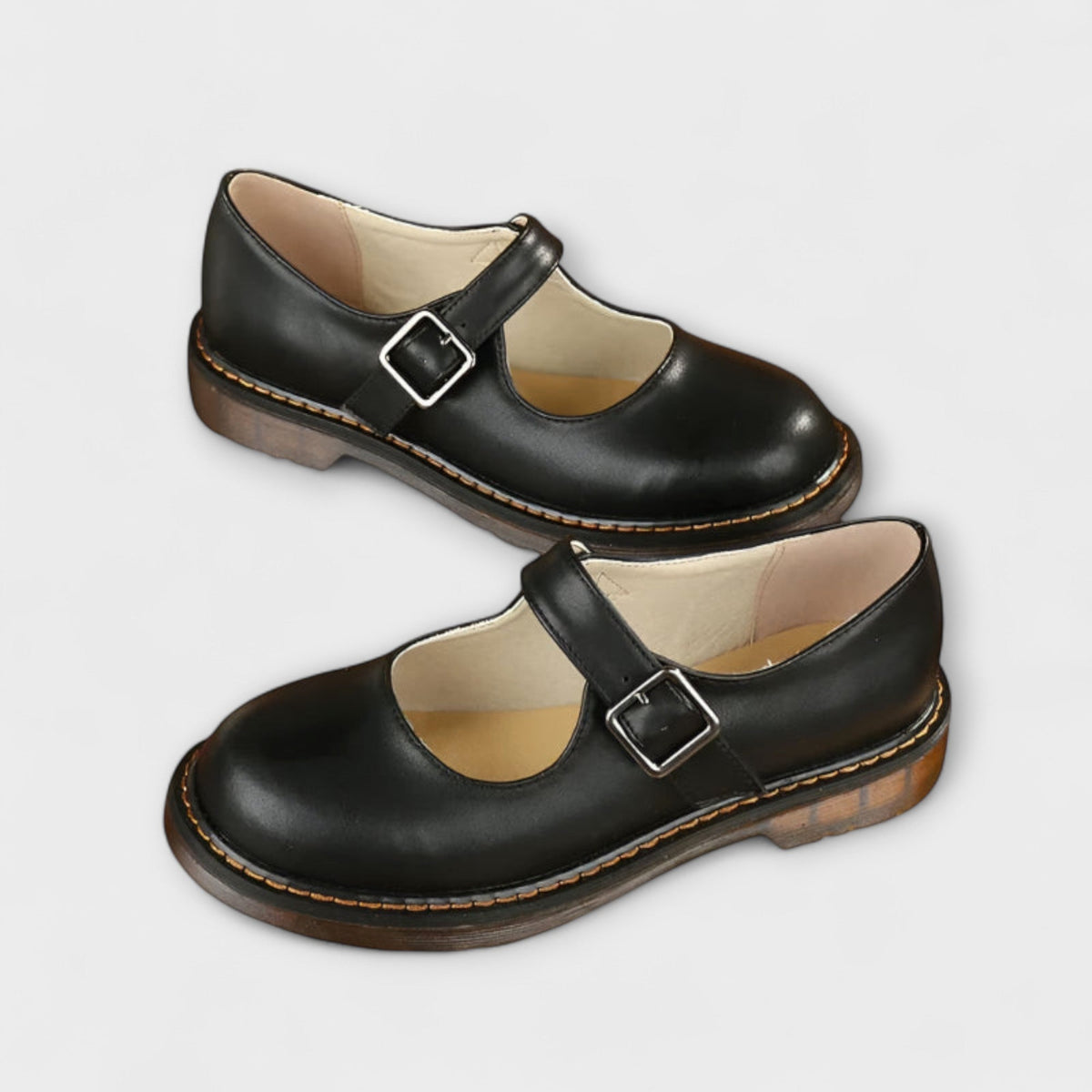 Claire - Women's Cushioned Mary Jane Shoes with Buckle Strap