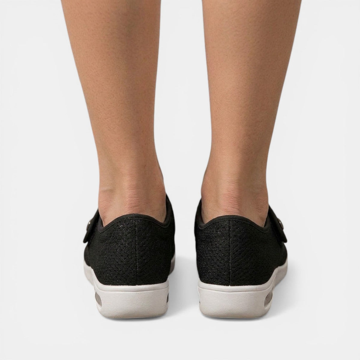 Candice - Women's Cushioned Wide Fit Trainers with Strap