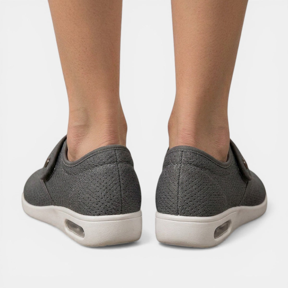 Candice - Women's Cushioned Wide Fit Trainers with Strap