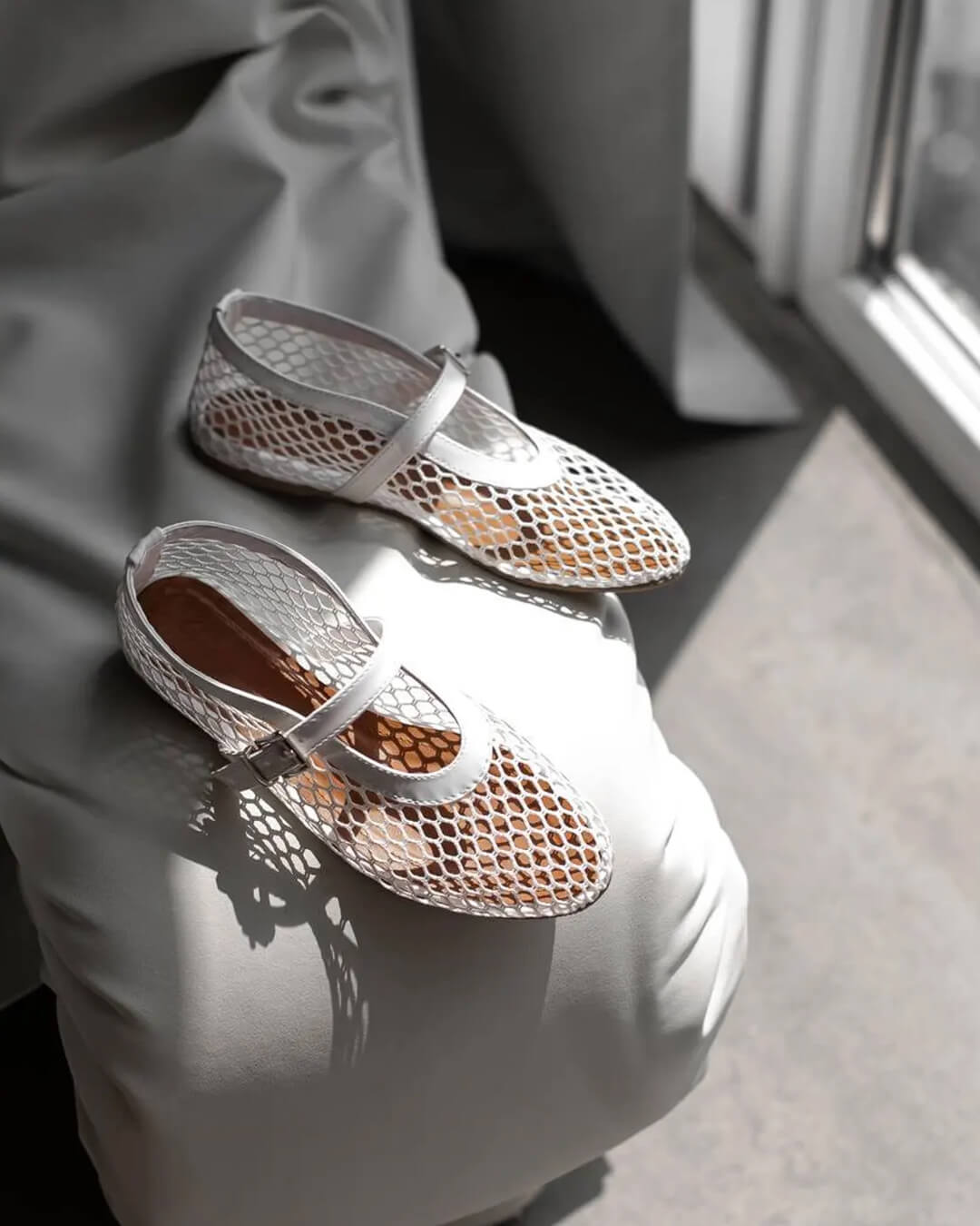 Margaret - Women's Breathable Mesh Ballet Flats - photo 5