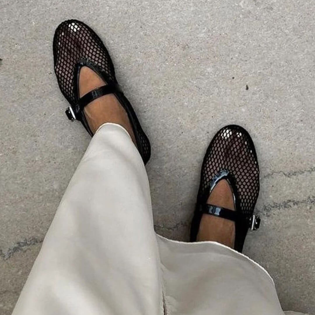 Margaret - Women's Breathable Mesh Ballet Flats - photo 4