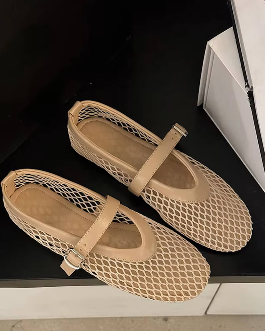 Margaret - Women's Breathable Mesh Ballet Flats - photo 18