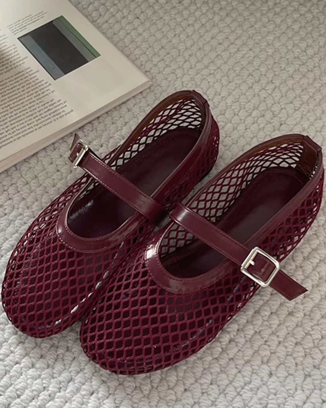 Margaret - Women's Breathable Mesh Ballet Flats - photo 12