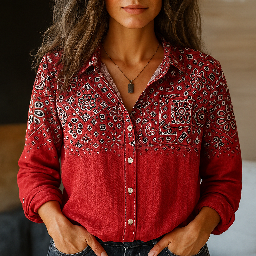 Women's Button-Down Shirt with Comfortable Fit - photo 1
