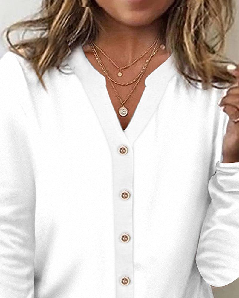 Lieke - Women's Long-Sleeve Top with Crew Neck