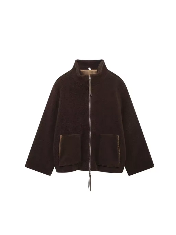 Ultra-Soft Oversized Sherpa Fleece Jacket Stylish for Cold Weather - photo 3