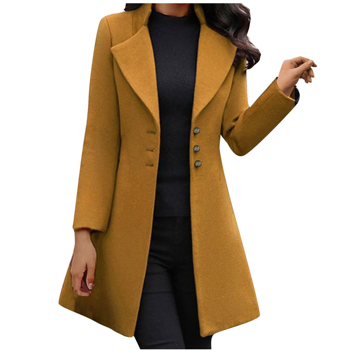 Women's Italian Wool Coat With Long Sleeves - photo 3