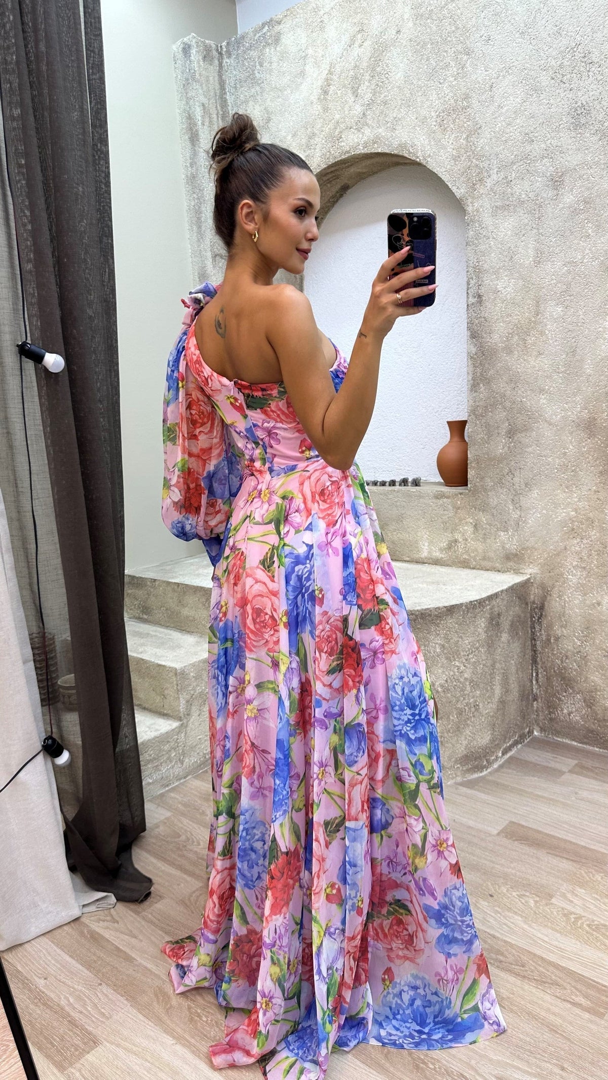 Samantha - Floral One Shoulder Dress - photo 6