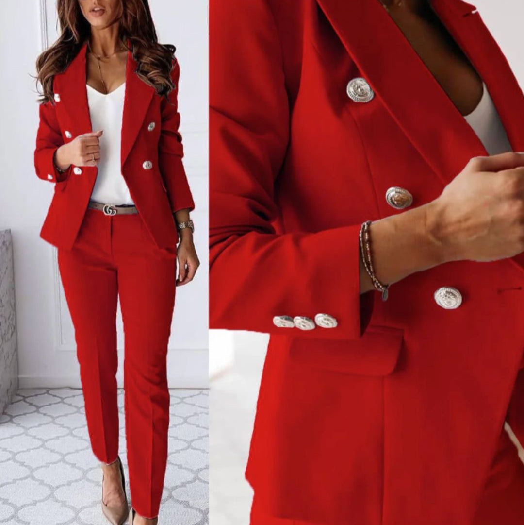 Women's Double-Breasted Suit Set - Stylish Lily Design - photo 3