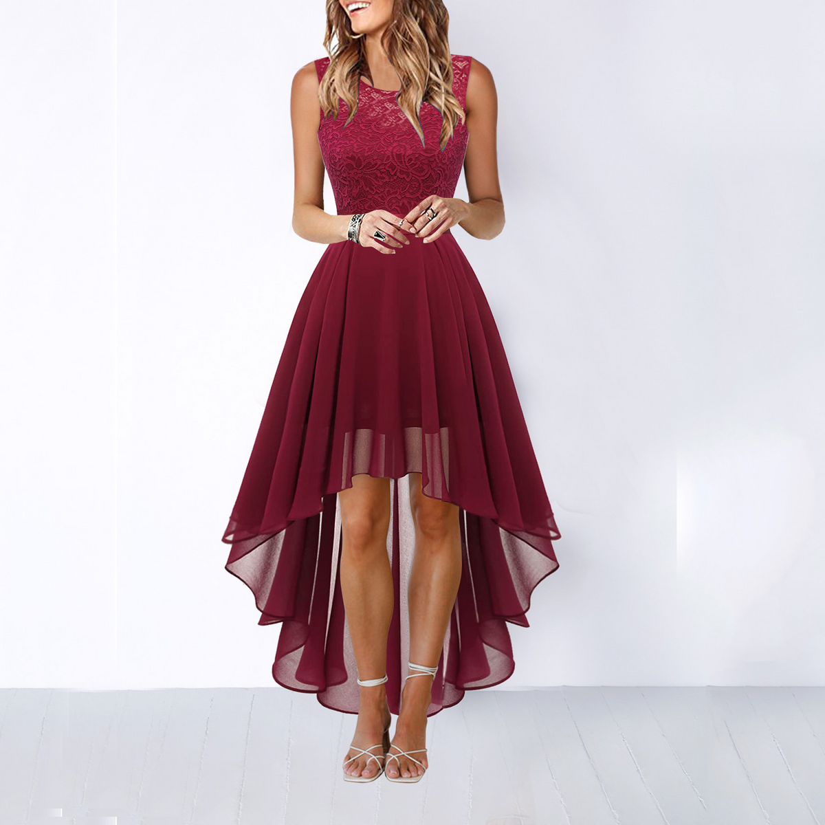 Elegant Asymmetric Evening Dress with Chic Design - photo 10