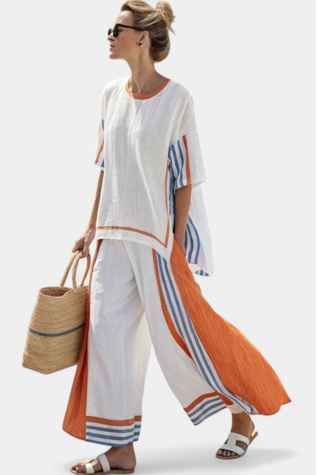 Anila - Women's Elegant Linen Two-Piece Set - photo 1
