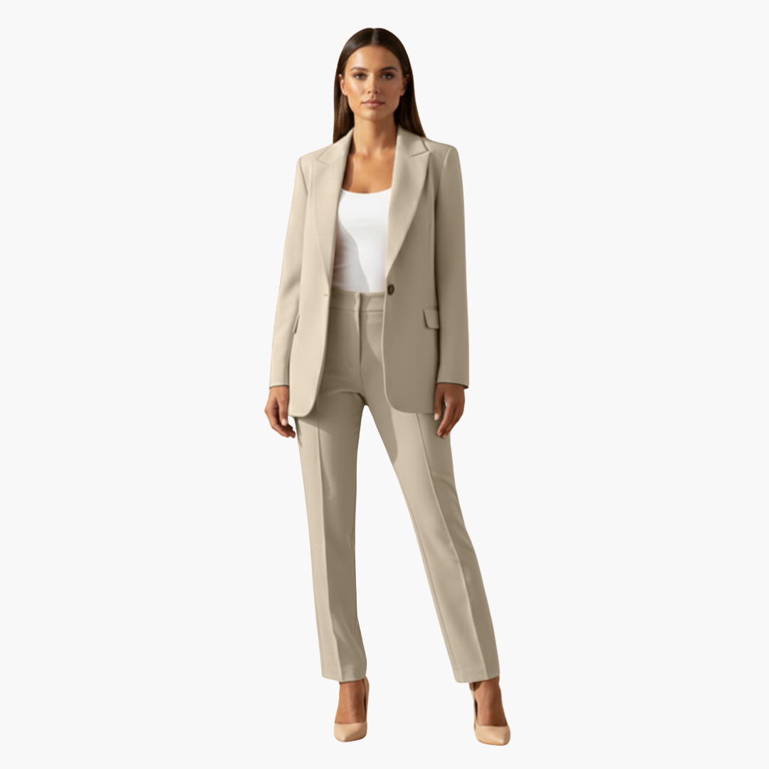 Women's Tailored Blazer and Trouser Suit Two Piece Set - photo 6
