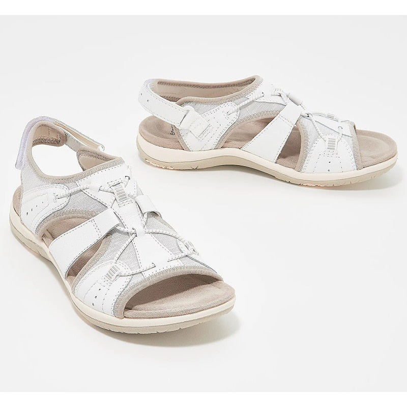 Women's Wide Orthopedic Walking Sandals with Hook and Loop - photo 5