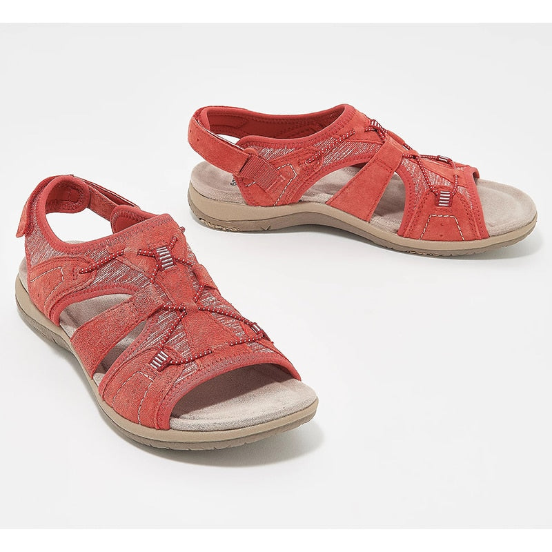 Women's Wide Orthopedic Walking Sandals with Hook and Loop - photo 10