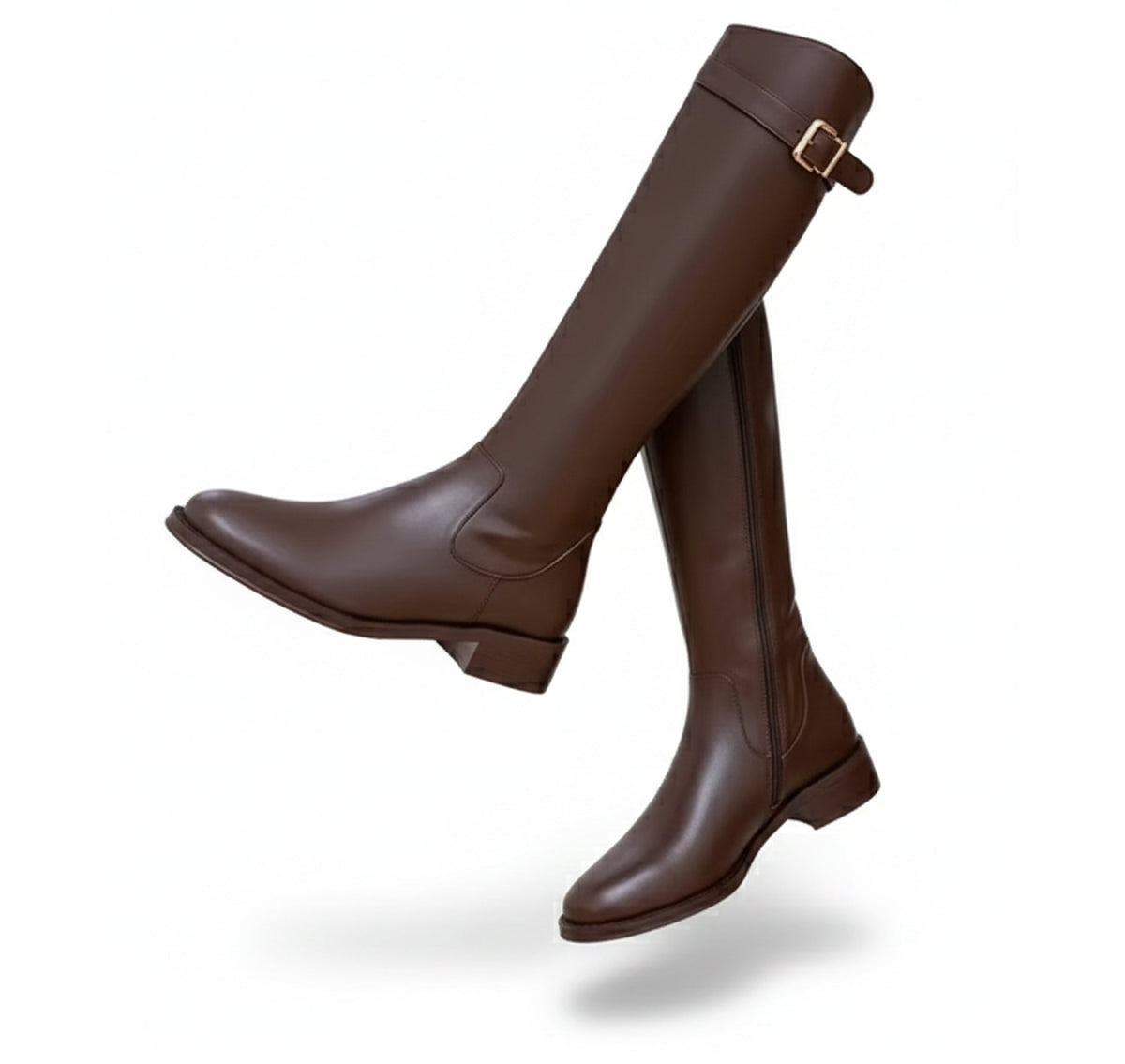 Haldis - Women's Knee-High Boots with Flat Sole