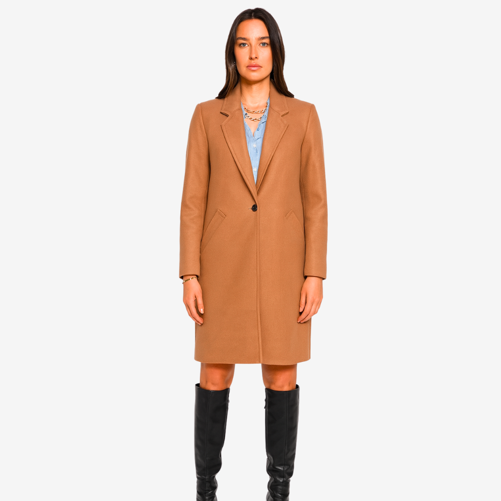 Women’s Winter Overcoat – Lapel Collar Elegance - photo 4
