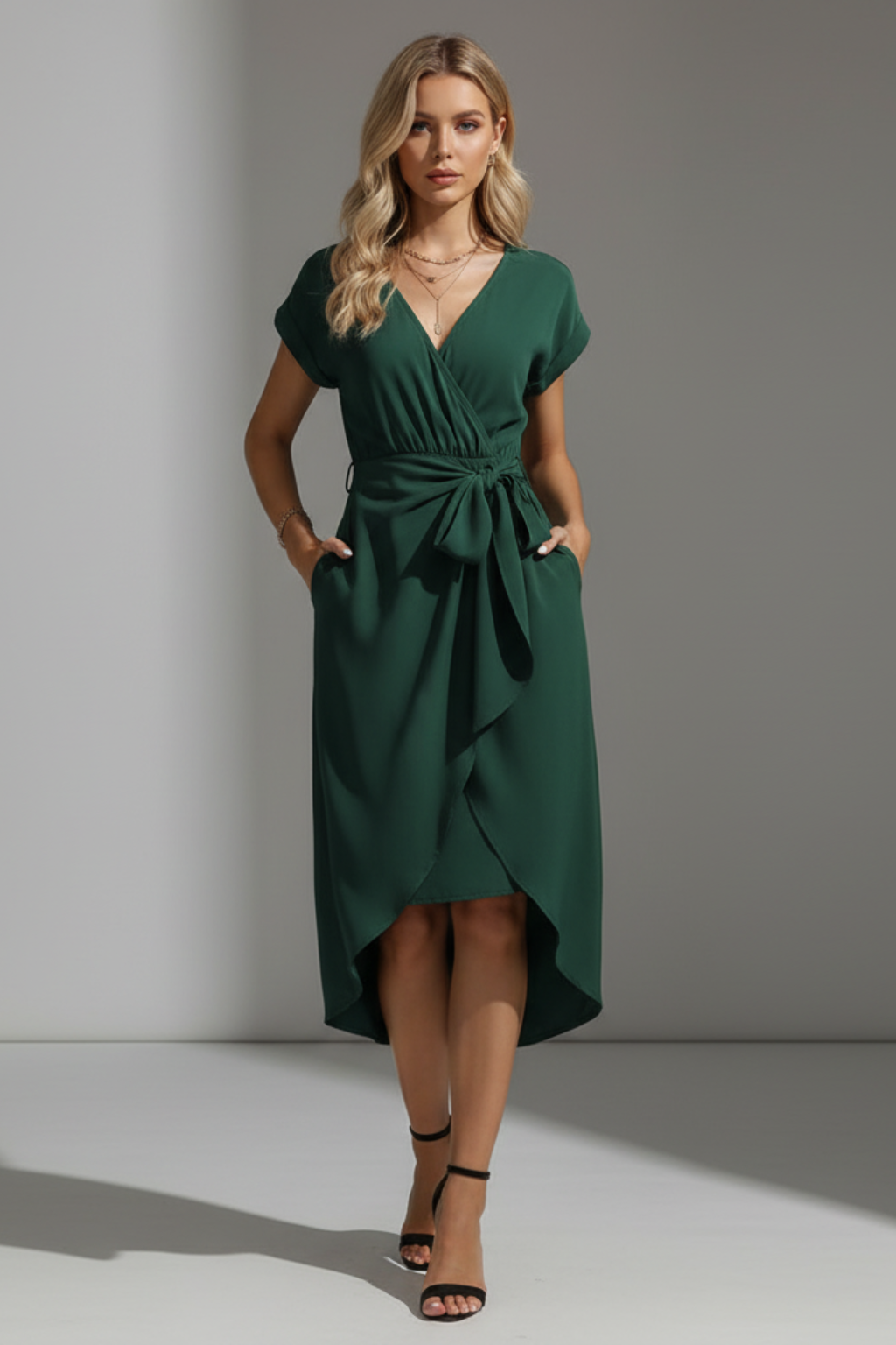 Orla | V-Neck Flattering  Midi Dress - photo 1