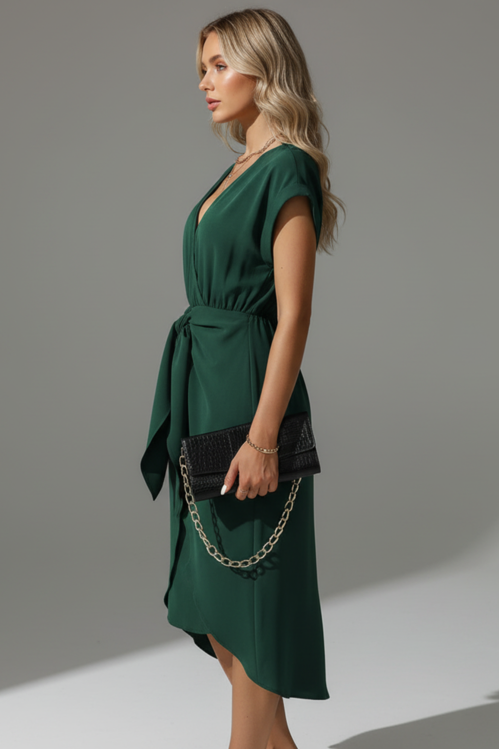 Orla | V-Neck Flattering  Midi Dress - photo 3
