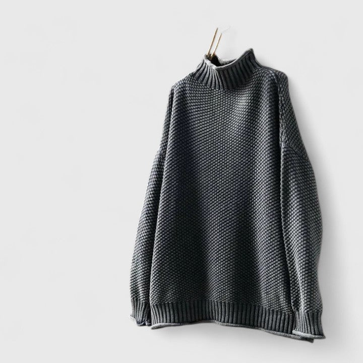 Bernadine - Women's Knitted Jumper with Classic Neckline
