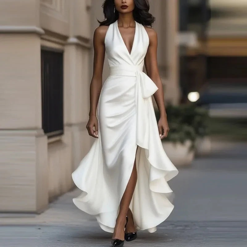 Selena - Women's Off-Shoulder Pleated Evening Dress - photo 2