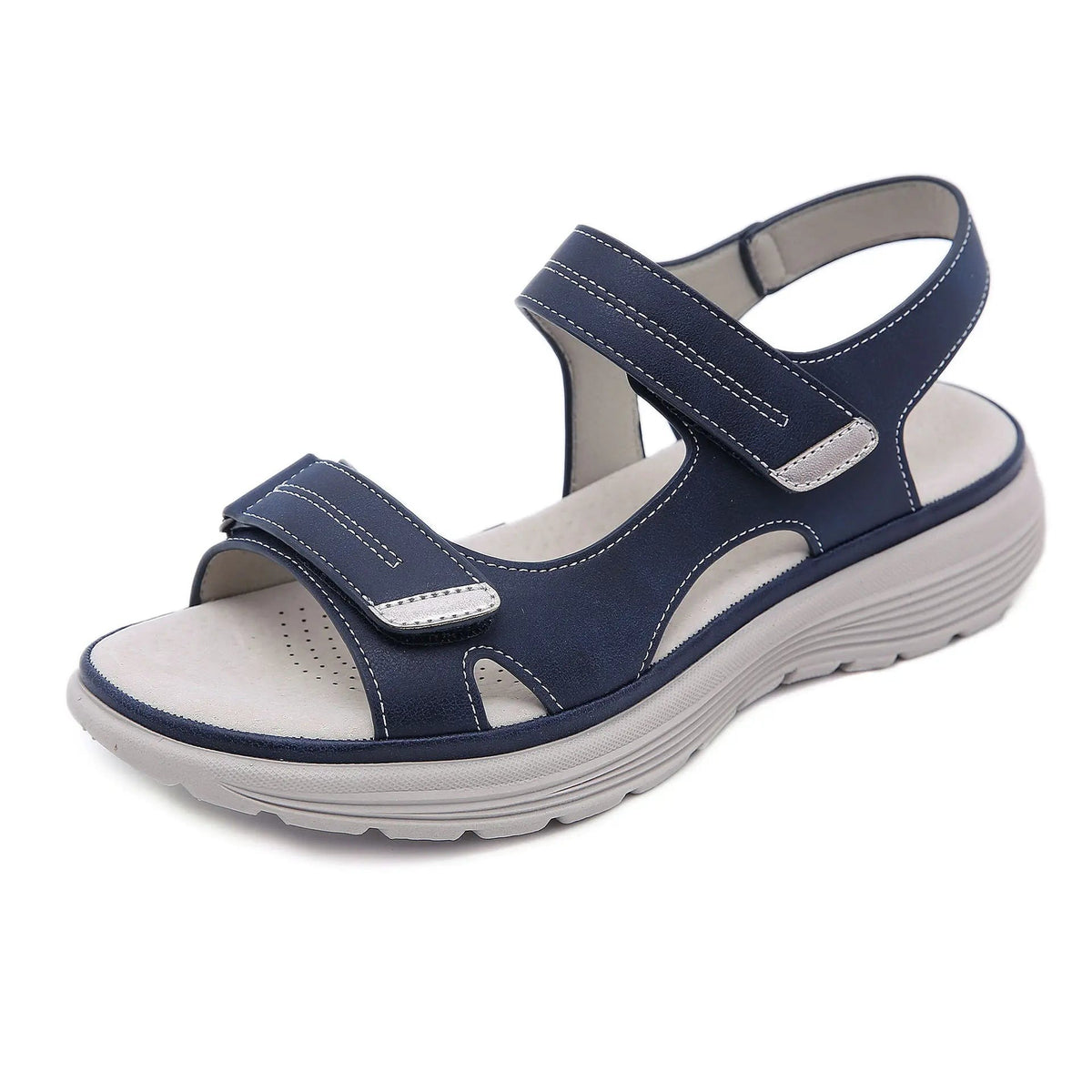 Women's Wide Fit Orthopedic Leather Sandals - photo 1
