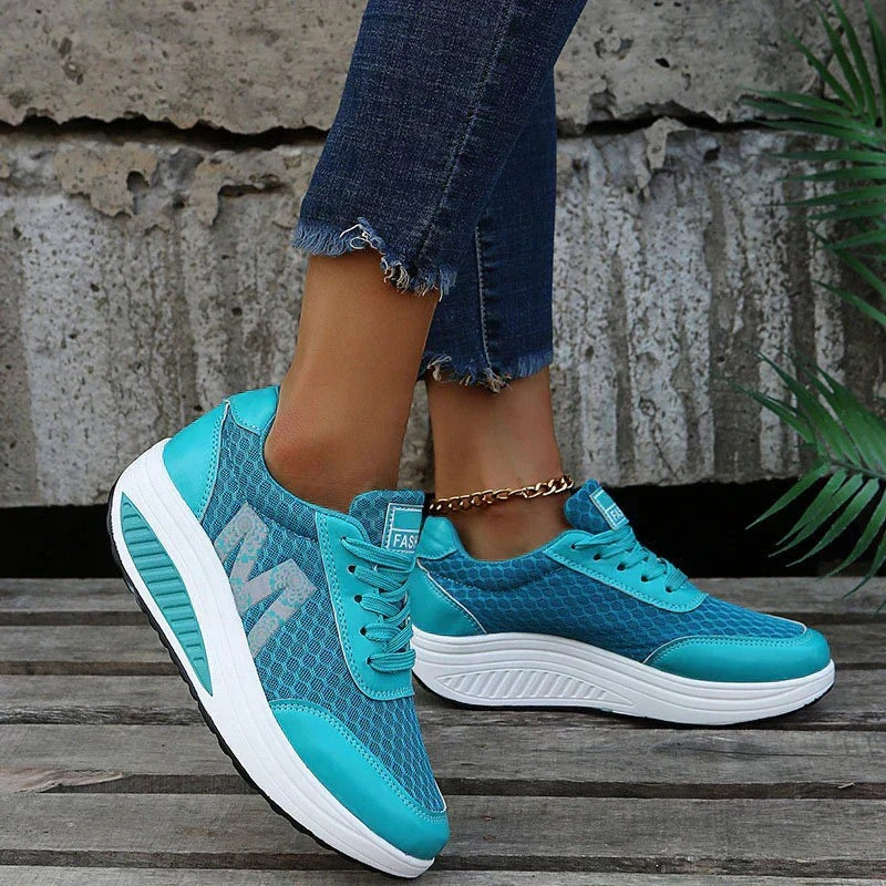 Women's Wide Fit Walking Sneakers with Supportive Insoles - photo 10
