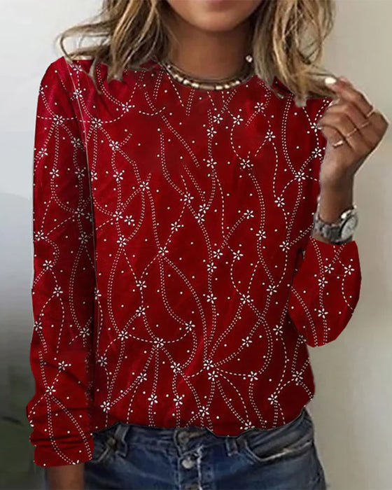 Maelys - Women's Embellished Top with Round Neck