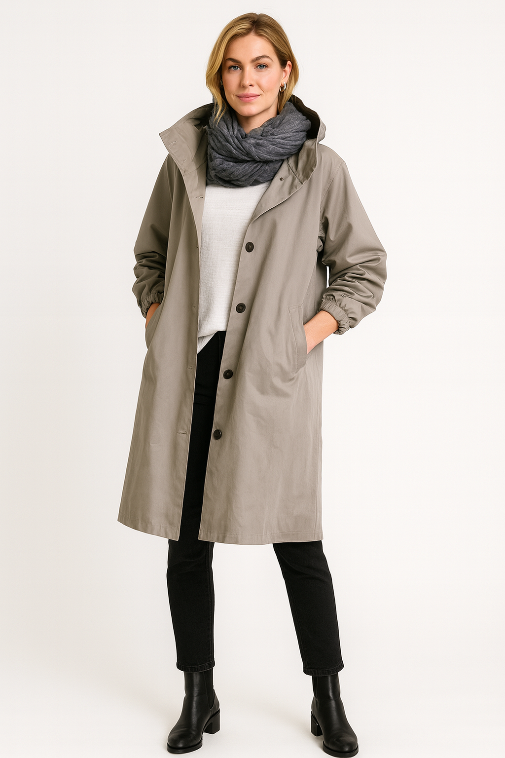 Women’s Button-Front Rain Jacket - photo 2