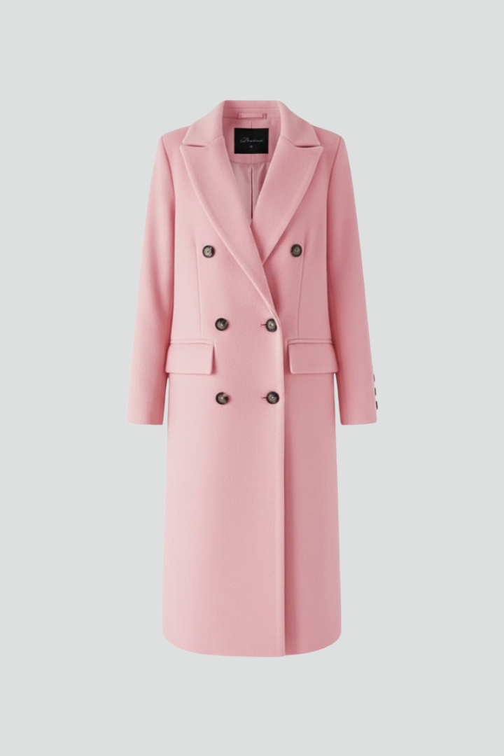 Women’s Coat with Lapel Collar and Button Fastening - photo 7
