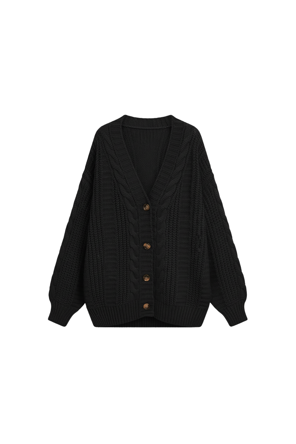 Women’s Oversized Cable Knit Cardigan - photo 5