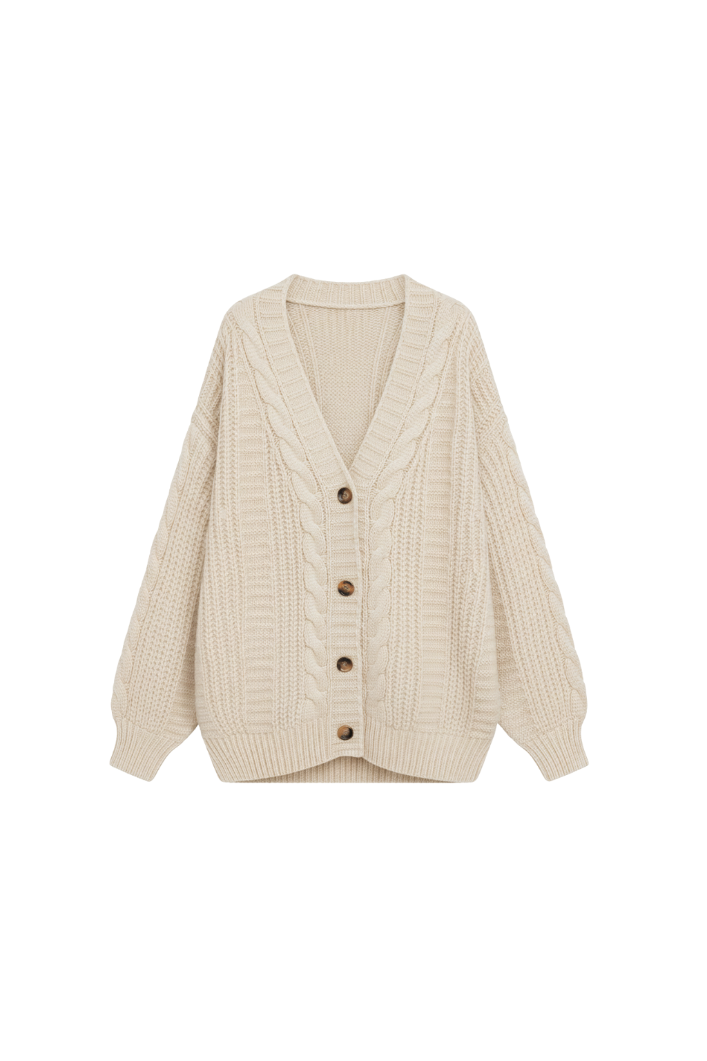 Women’s Oversized Cable Knit Cardigan - photo 4
