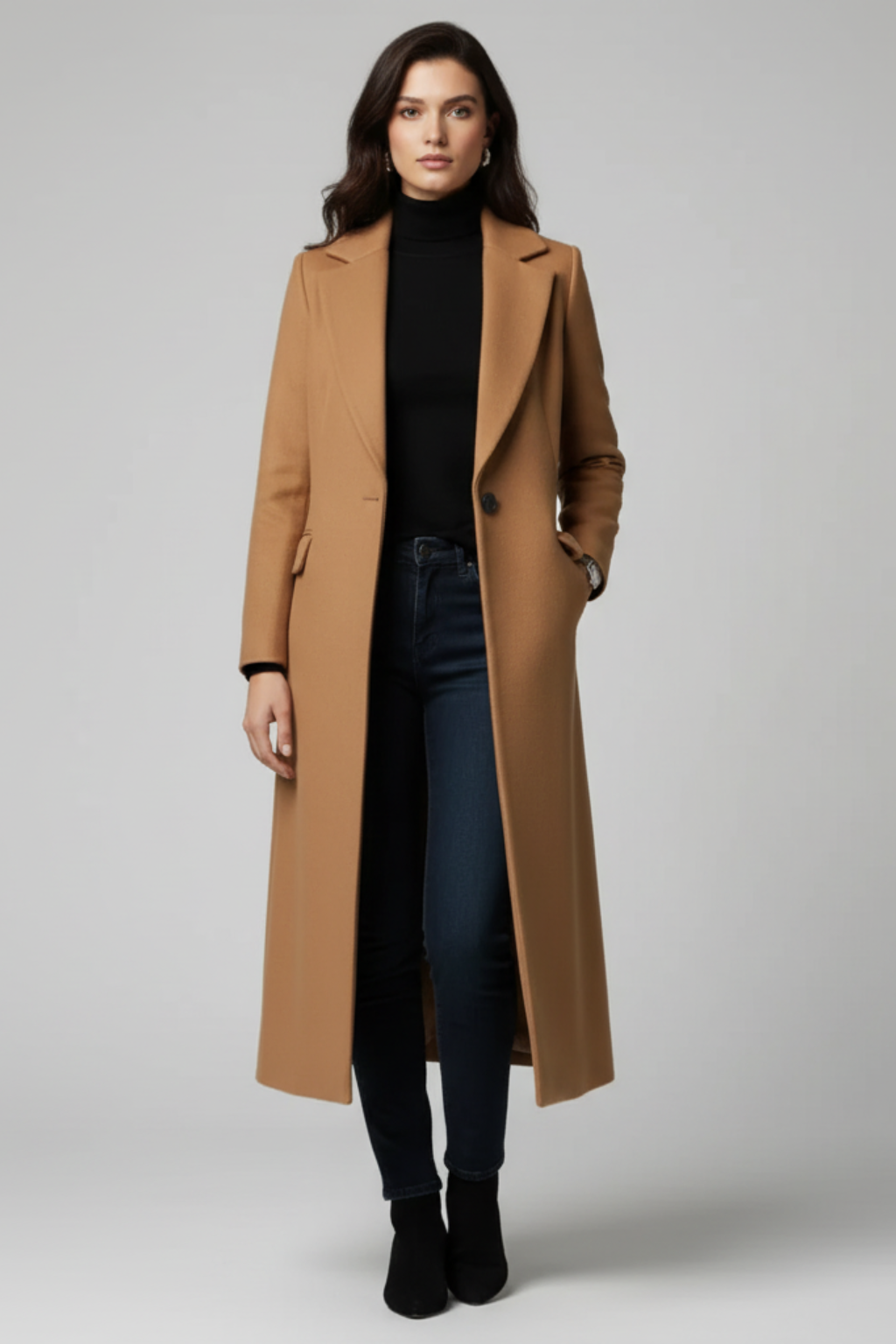 Women’s Tailored Long Trench Coat - photo 5