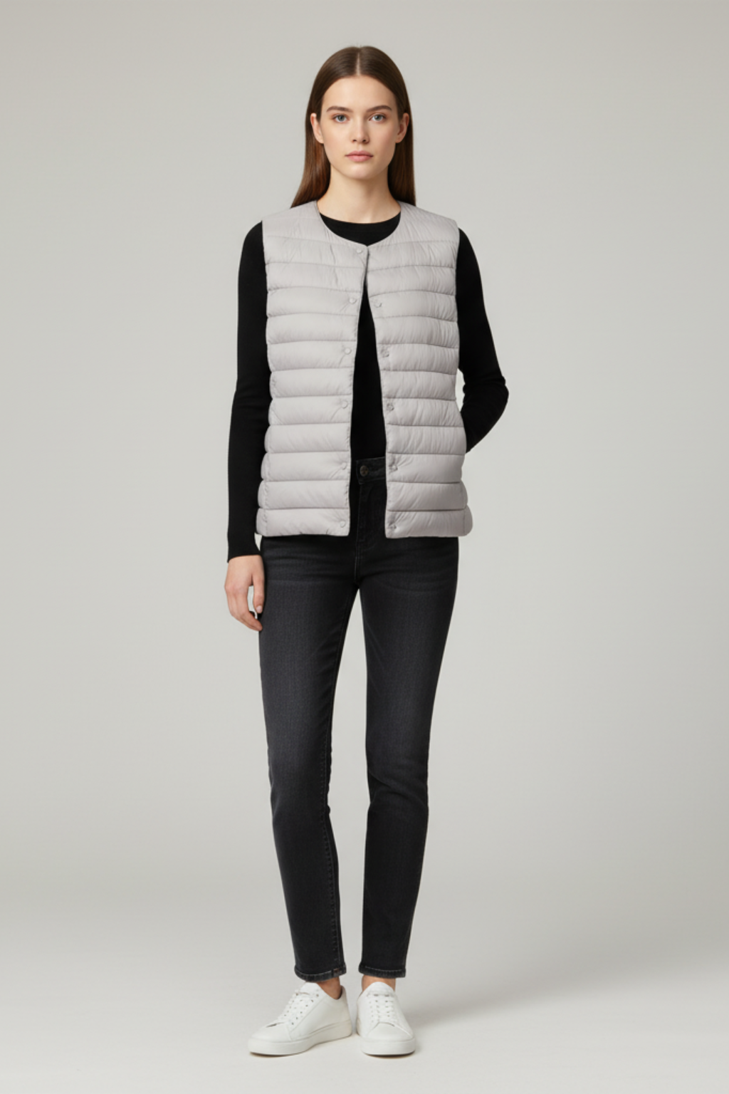 Women’s Elegant Ultra-Light Down Vest - photo 2