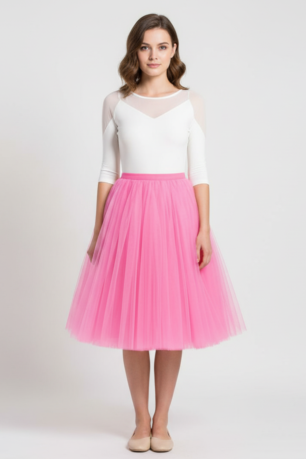 Women’s Classic Tulle Midi Skirt - photo 6