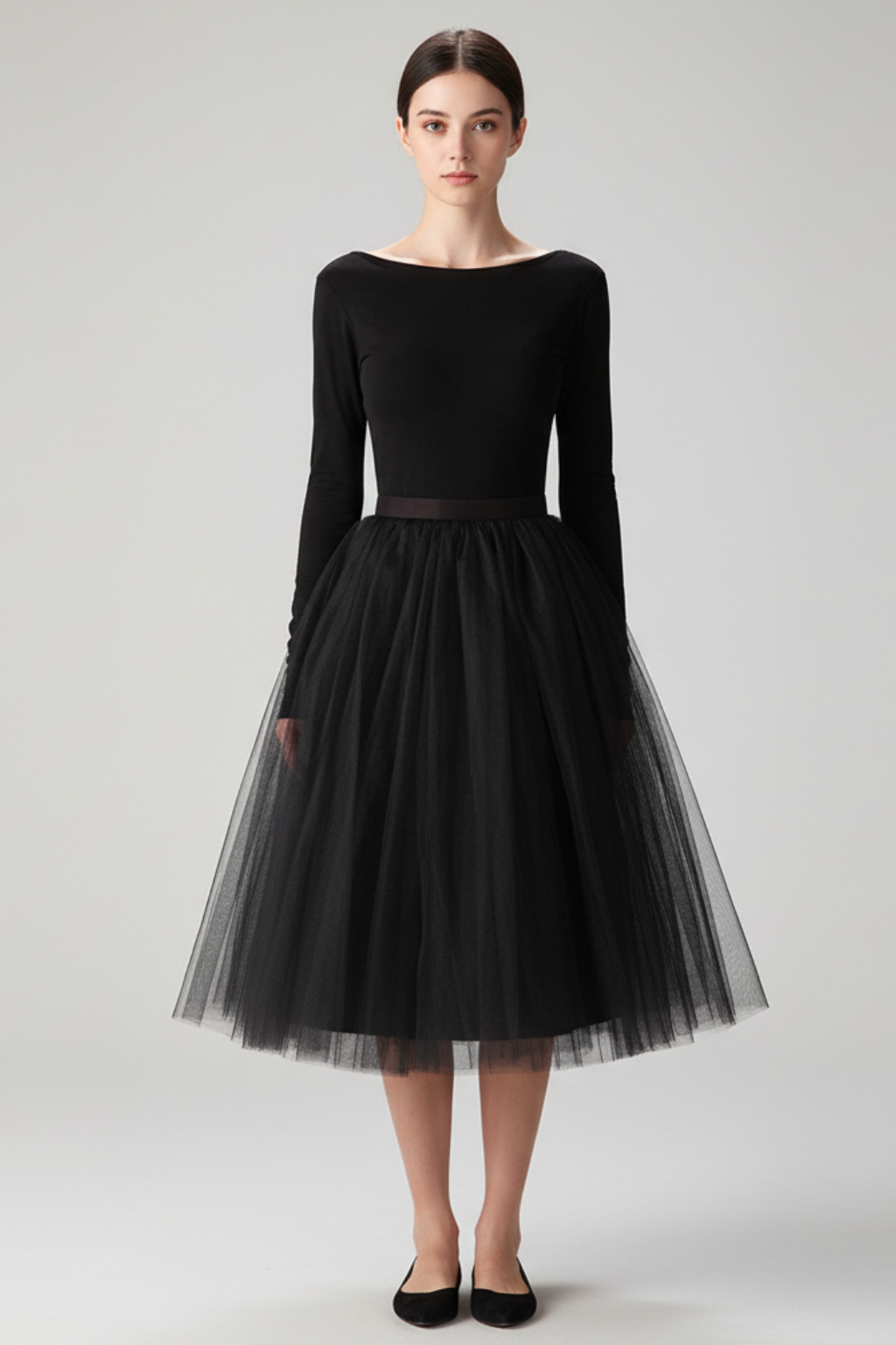 Women’s Classic Tulle Midi Skirt - photo 2