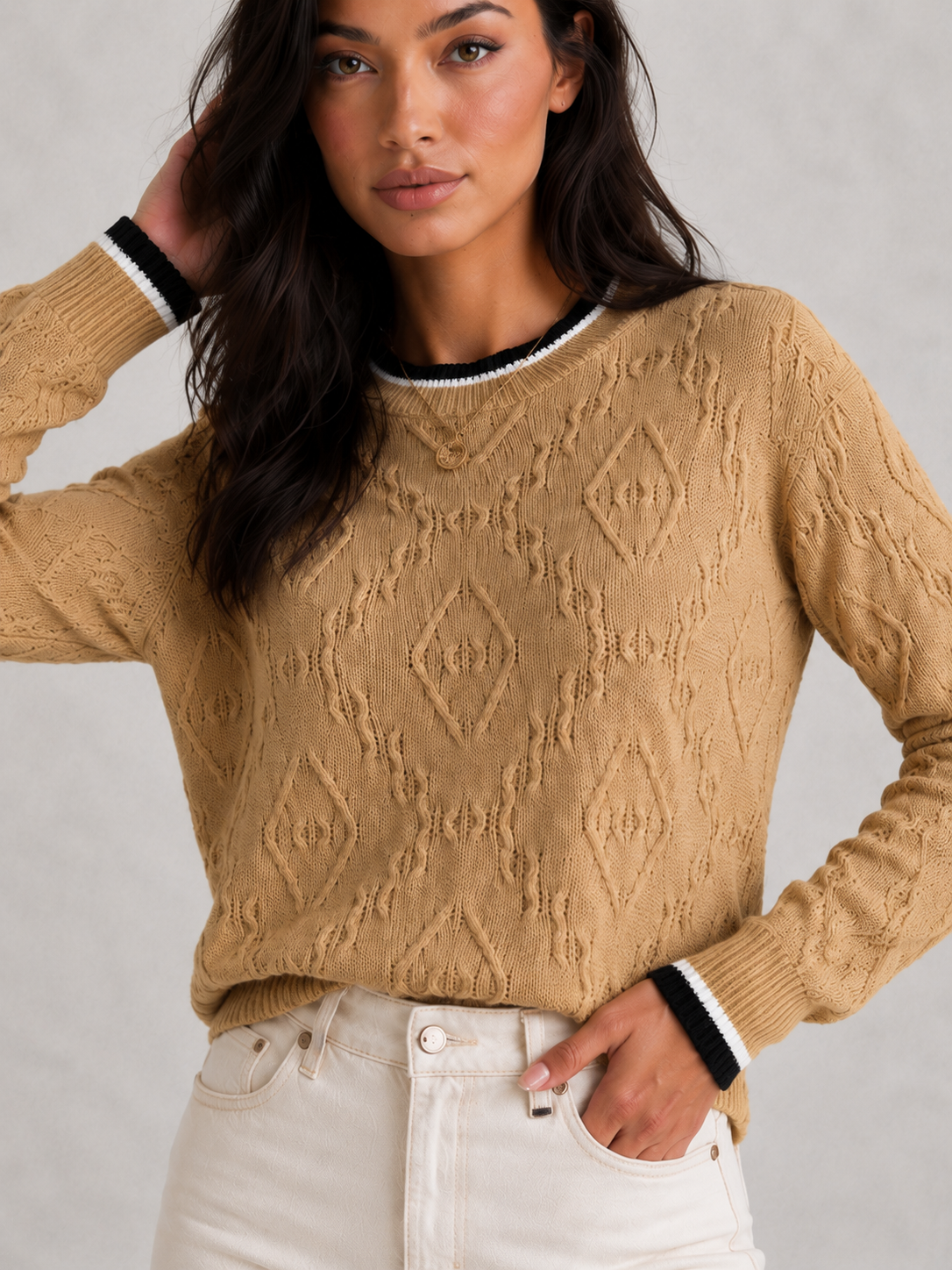 Ada - Women's Striped Knit Jumper for Casual & Everyday Wear - photo 2