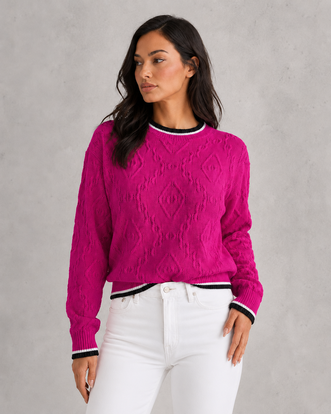 Ada - Women's Striped Knit Jumper for Casual & Everyday Wear - photo 5